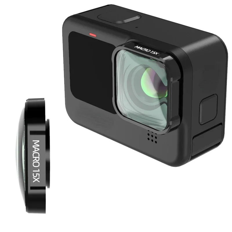 Макро 15X HD фильтр объектива  – обзор и цена Gopro Action Camera Hero 12 Black